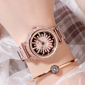 Montre de soirée élégante pour femmes sertie de diamants - Product Image 4