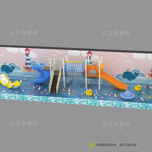 Outdoor Water Park Equipment Water <strong>Slide</strong> for <strong>Swimming</strong> <strong>Pools</strong> Steel Fiberglass Plastic Kids Play Area Kindergarten Daycare Center - Product Image 1