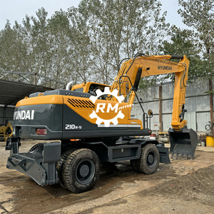Excavadora de ruedas Hyundai 210W-9 usada, pocas horas de uso, motor Cummins, capacidad de la cucharóna de 0.92m, potencia de 124kW, fábrica SHIWEN - Product Image 3