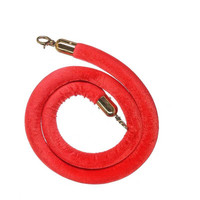 Poteau de queue mobile en acier inoxydable doré, barrière de circulation portable avec corde en velours rouge et support de signalisation