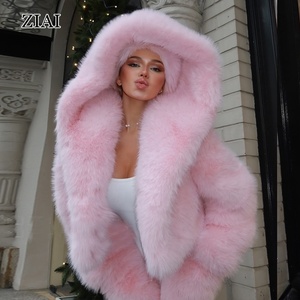 <span class=keywords><strong>Manteau</strong></span> en fausse fourrure rose pour <span class=keywords><strong>femme</strong></span>, veste en fausse fourrure, veste en <span class=keywords><strong>peluche</strong></span> à capuche pour l'hiver - Product Image 1