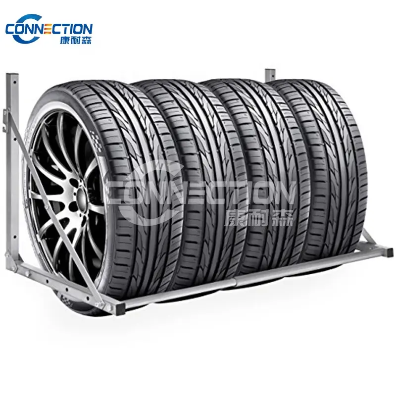 Wholesale price Folding wall mounted tyre display rack