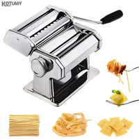 Grande machine automatique à nouilles en acier inoxydable 220V, machine à découper la pâte pour les magasins d'alimentation