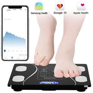 Báscula de grasa corporal inteligente, balanza Digital de <span class=keywords><strong>peso</strong></span> de 180kg/lbs para <span class=keywords><strong>IMC</strong></span> - Product Image 4
