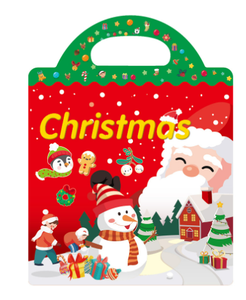 Livre de coloriage sur le thème des sacs à main pour Noël et Halloween pour les enfants de <span class=keywords><strong>2</strong></span> à 4 ans avec des autocollants réutilisables - Jouet éducatif - Product Image 1