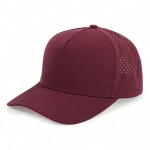 Casquette de baseball personnalisée en gros à 5 panneaux, perforée au laser, haute visibilité, avec porte-t-shirt, imperméable, personnalisable - Product Image 4