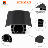 Joint d'étanchéité en caoutchouc EPDM en forme de T sur mesure, bande d'étanchéité premium pour panneaux solaires, service de découpe, noir, taille et dureté personnalisables