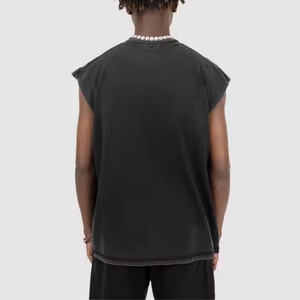 Débardeur en coton personnalisé, style vintage, lavé, de haute qualité, grande taille, débardeurs pour hommes, débardeurs de sport pour hommes - Product Image 4