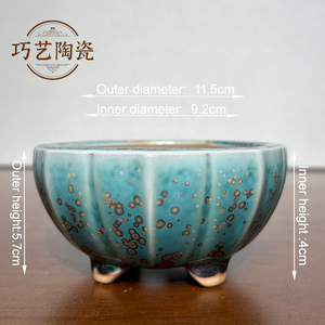 Vente <span class=keywords><strong>en</strong></span> gros de petits pots à fleurs <span class=keywords><strong>en</strong></span> céramique créatifs, émaillés, écologiques, durables, pour plantes succulentes, bonsaïs, intérieur et extérieur, maison et jardin - Product Image 3