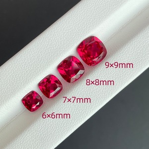 Lab Created Emerald Cut Pigeon Blood Red <b>Ruby</b> Loose Stone 7×9mm 3Carat, <b>Man</b> Made <b>Ruby</b> <b>for</b> <b>Ring</b> Pendant Custom Setting - Product Image 4