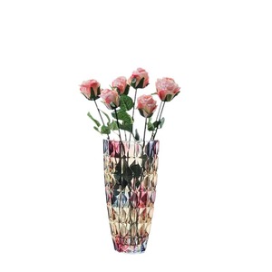 Jarrón de cristal grande de estilo europeo moderno <span class=keywords><strong>con</strong></span> ricos lirios de bambú, vidrio hidropónico para arreglos florales para sala de estar, dormitorio, hogar - Product Image 5
