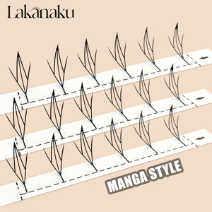 Cils pré-faits LAKANAKU, cils en forme de tour d'anime, ultra légers, imprimés en 3D, cils d'anime, extension de cils de <span class=keywords><strong>manga</strong></span> - Product Image 5