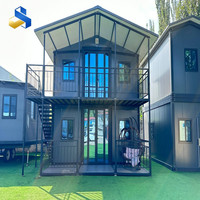 Maison préfabriquée modulaire mobile en acier extensible sur mesure de 20, 30 et 40 pieds