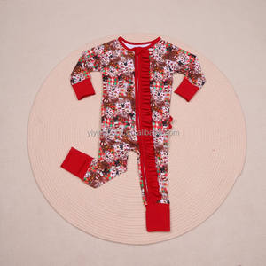 Body de Fibra de Bambú Unisex para Bebés Yiying con Volantes, Tejido Antibacteriano y Transpirable para Recién Nacidos - Product Image 2