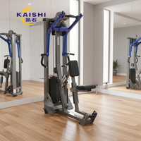 Máquina de remo sentado Kaishi, equipo comercial de remo sentado con carga de pin para entrenamiento de espalda y músculo latissimus, equipo de gimnasio y fitness.