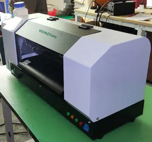 Printer DTF A3 Diperbarui Kecepatan Tinggi, Mesin Cetak Dtf Film Transfer Panas Hewan Otomatis dengan Tinta Putih