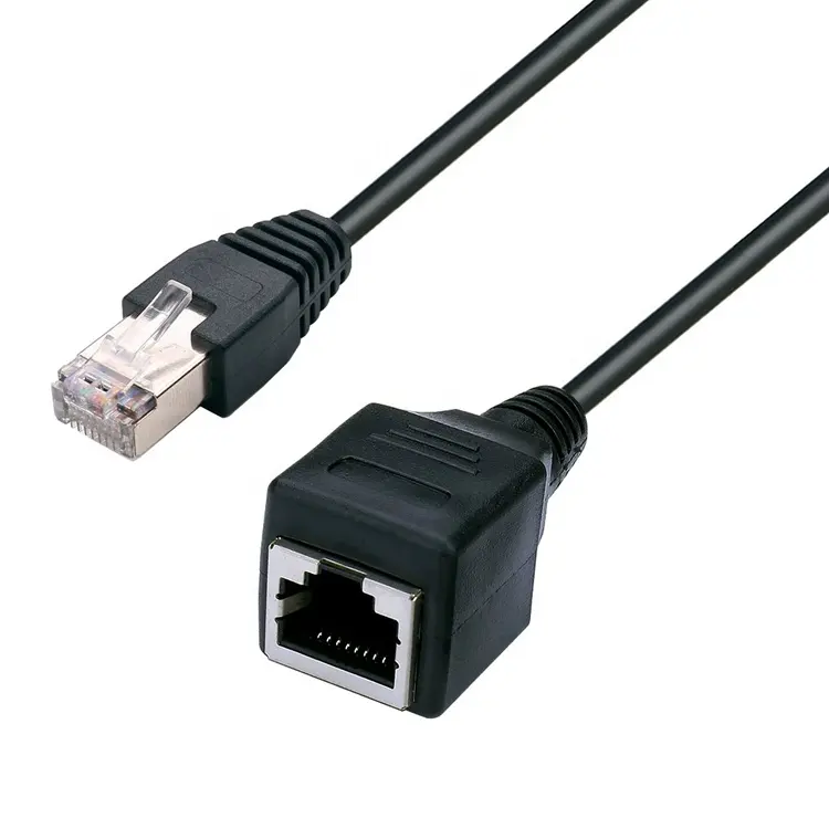Ethernet Extension Cable Ethernet LAN Male to Female Network Cable RJ45 Cat6 Extension Patch Cable Extender Cord
