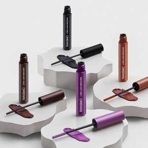 Tube de mascara transparent à marque privée avec bouchon à vis, flacon vide fin et transparent pour eye-liner, contenant de mascara vide personnalisé - Product Image 1
