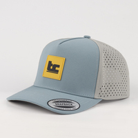 Gorra de Béisbol de Alto Rendimiento para Golf, con Perforaciones Cortadas a Láser, Repelente al Agua, Cierre a Presión, con Logotipo Personalizado en PVC