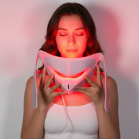 Masque facial LED, masque de luminothérapie rouge, 630 nm 850 nm, masque LED, dropshipping, masque de luminothérapie rouge pour le visage