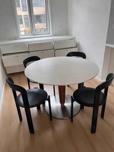 Silla de Comedor de Madera Zxm, Silla con Respaldo para Sala de Estar, Silla Sencilla para Negociaciones en Casa - Product Image 5