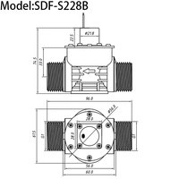 Katup Solenoid Irigasi Pertanian Goldenland, 1 Inci, Anti-Getaran Air (DC 3/6/9/12/24V), 0.02-0.8MPa, Model SDF-S228B