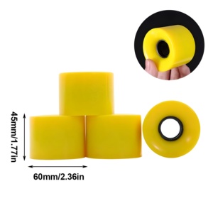 90% alto rebote 22 pulgadas monopatín PU rueda Flash rueda para Longboard 75*<span class=keywords><strong>56mm</strong></span> rueda - Product Image 4