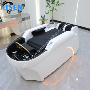 Kisen Lit de lavage de cheveux électrique de luxe confortable avec massage et hydrothérapie pour salon de coiffure - Product Image 2