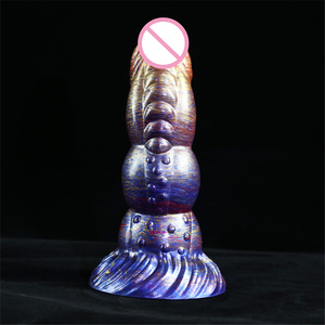Bán buôn đặc biệt động vật dương vật g-spot kích thích quan hệ tình dục dành cho người lớn cắm với cốc hút chèn Silicone dildo cho nam nữ - Product Image 4