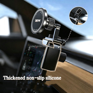 Support de téléphone magnétique sans fil 25W <span class=keywords><strong>pour</strong></span> voiture, fixation à clip d'écran <span class=keywords><strong>pour</strong></span> véhicules à énergie nouvelle, support de navigation <span class=keywords><strong>pour</strong></span> <span class=keywords><strong>iPhone</strong></span> - Vente en gros - Product Image 3