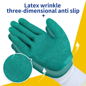 XINGYU 10G EN388 Guantes <span class=keywords><strong>de</strong></span> <span class=keywords><strong>seguridad</strong></span> <span class=keywords><strong>de</strong></span> trabajo <span class=keywords><strong>de</strong></span> látex <span class=keywords><strong>de</strong></span> algodón arrugado con medio recubrimiento Industrial Guantes <span class=keywords><strong>de</strong></span> <span class=keywords><strong>seguridad</strong></span> <span class=keywords><strong>de</strong></span> látex <span class=keywords><strong>de</strong></span> protección <span class=keywords><strong>de</strong></span> brazo personalizados - Product Image 5