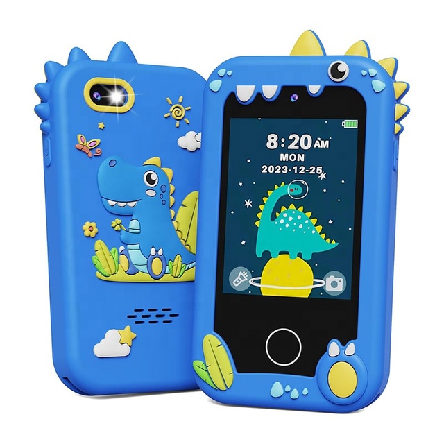 Kids Smart Phone Christmas Birthday Gifts Toy Phone With Dual Camera Music Player Puzzle Games Touchscreen Phone for Kids
