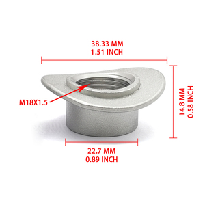 M18x1.5 ข้อต่อสแตนเลสแบบเชื่อมติด |   อะแดปเตอร์เซ็นเซอร์ไอเสียอเนกประสงค์สำหรับยานยนต์ - Product Image 4