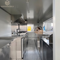 Camión de Comida Móvil de 18 Pies, Totalmente Equipado, para Estados Unidos y Europa, para Venta de Snacks, Hot Dogs, Hamburguesas, Pizza, Churros, BBQ, con Diseño Personalizado
