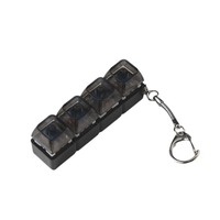 Porte-clés en acrylique en forme de clavier mécanique Style coupé Design léger Cadeau de promotion