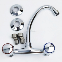 X9916K5 Eau chaude et froide murale en zinc du robinet de cuisine à double levier