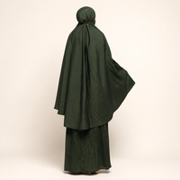 Ensemble de prière Mukena pour femmes, vêtements islamiques modestes couleur olive