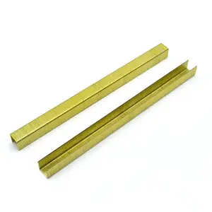 Hot Selling Export Standard 7110 7112 Industrial Gold Silver Metal Staples For Furniture Gold Upholstery Staple