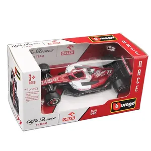 Bburago 1:43 2022 Alfa Romeo F1 Racing Team C42 #77 Bottas Alloy Car Diecast Model Toy #24 Guanyu Formula One Collection Gifts