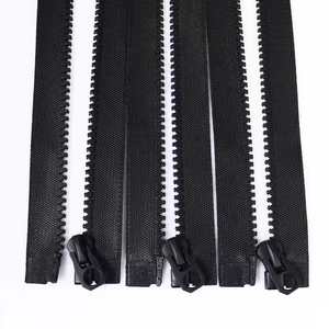 Vente en gros Fermeture à glissière personnalisée 3 #5 #8 # Dents triangulaires Fermeture à glissière en résine à extrémité ouverte Fermeture à glissière étanche en plastique pour jean - Product Image 2