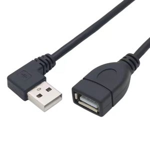 <b>Usb</b> Extension <b>Cable</b> 90 Degree Bend Male <b>To</b> Female Connector Upward Downward Left Right Bend Copper Wire Injection Molding - Product Image 3