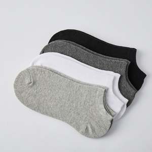 I-0032定制男女通用现货夏季薄棉批发隐形袜子吸汗纯色脚踝跑袜 - Product Image 5