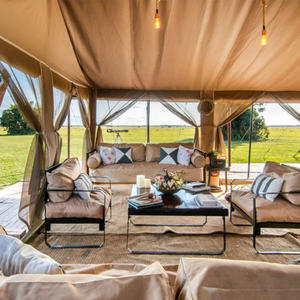 Tente safari africaine de glamping en plein air pour mariage et fête, abri de jardin pour 30 personnes qui ressemble à <span class=keywords><strong>des</strong></span> maisons - Product Image 4