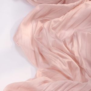 Chemin de table en gaze de coton rose poudré, style bohème, transparent, 157 pouces, pour table de printemps, mariage, baby shower, fête du thé - Product Image 3