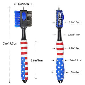 แปรงทำความสะอาดไม้กอล์ฟ Meiqi รุ่นใหม่ สีฟ้า ขนแปรงนุ่มทำจากพลาสติกไนลอนผสมเหล็ก พร้อมดีไซน์สายดึงแบบจดสิทธิบัตร - Product Image 4