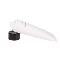 Tube cosmétique transparent en plastique sans BPA pour lotion corporelle et crème solaire, avec bouchon à vis, couleur personnalisée, souple et flexible