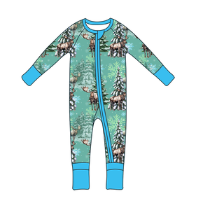 Ropa Infantil, Pijama de Bambú para Bebés y Niños con Diseño de Flores Moradas, con Cierre - Product Image 5