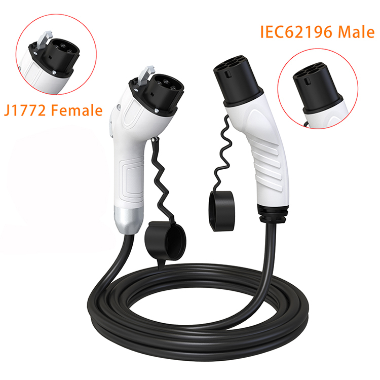 7KW J1772電動車用充電ケーブル 240V 32A 単相5メートル延長コード