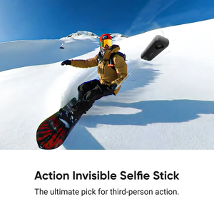 Série de bâtons à selfie Insta360, version en fibre de carbone, alliage d'aluminium pour X5 X4 X3 GO 3 Ultra RS ONE, accessoires pour caméra d'action sportive - Product Image 3