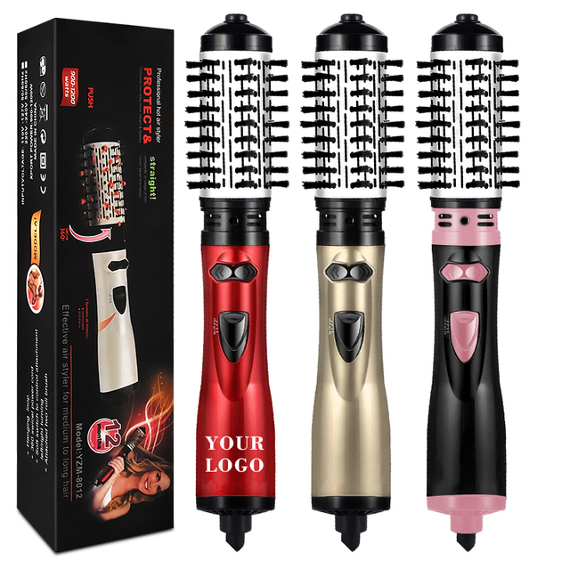 Electric Raoting Blow Dryer Brush One-Step Styler Volumizer Hot Air Hair Straightener Brush Hair Dryer Brush in One